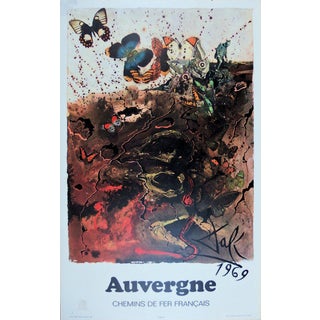 Salvador Dali, Auvergne (SNCF Grand Modèle), Lithograph For Sale