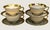 Vintage Lenox Lowell P-67 Gold Stamp Gold Encrusted Cup and Saucer-Set of 4 Usa For Sale - Image 4 of 11