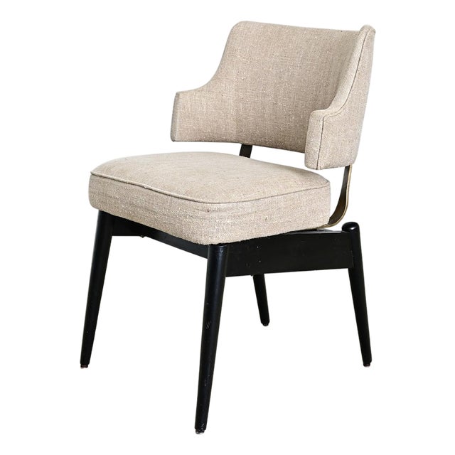 English Vintage Mid-century Flexible-back Occasional Chair For Sale