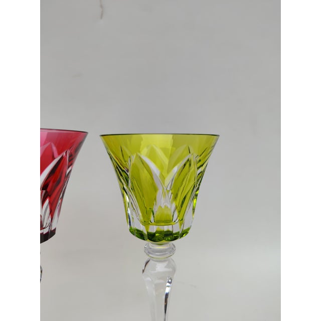 Crystal Glasses with Camargue Pattern from Saint Louis, 1960s, Set of 2 For Sale - Image 3 of 10
