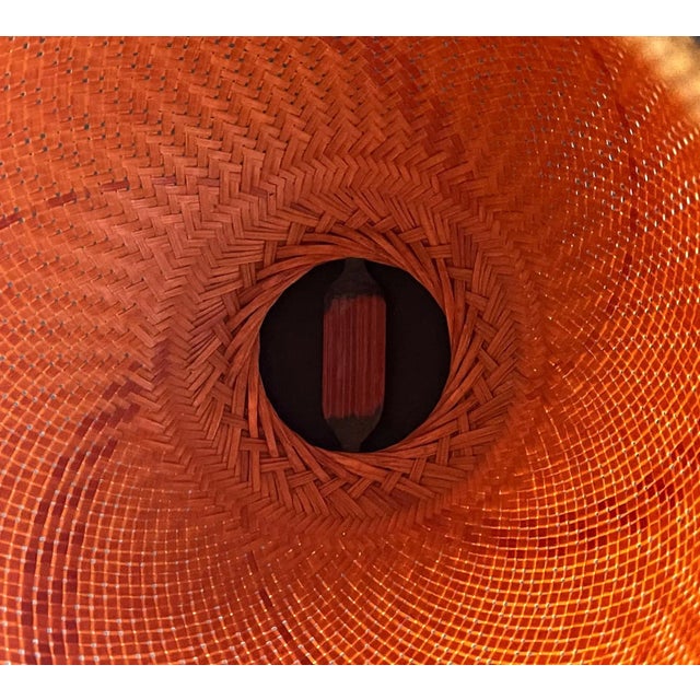 Japanese Woven Bamboo Ikebana Hatakeyama Seido For Sale - Image 4 of 13