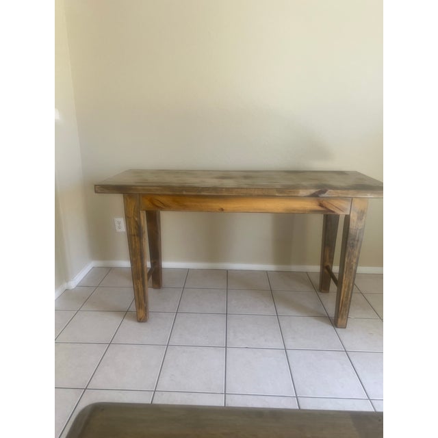 Rustic Farmhouse Buffet / Coffee Bar / Entryway Cabinet – Solid Wood For Sale - Image 4 of 11