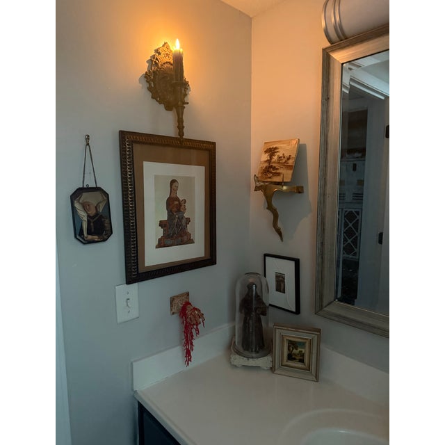 Late 19th Century Art Nouveau “Bacchus” Brass Candlestick Holder. For Sale In Charleston - Image 6 of 6