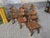 Brutalist Oak Rembrandt Chairs, 1970s, Set of 6 For Sale - Image 6 of 18