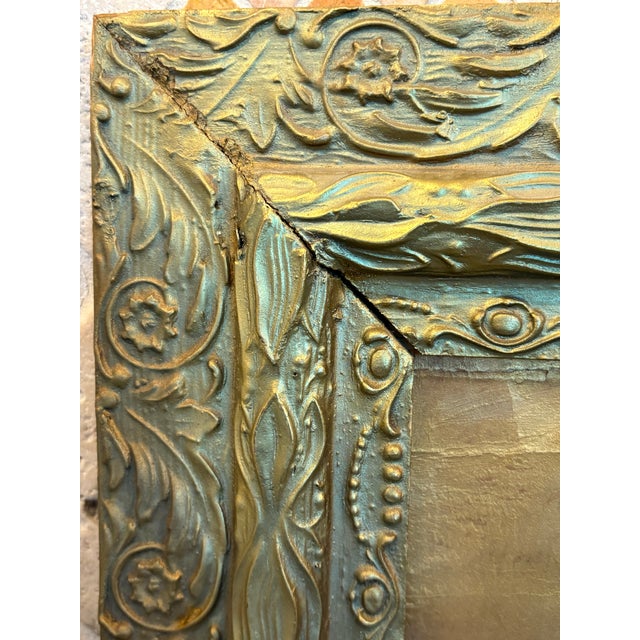 Antique “Mother’s Boy” Mother’s Oats Advertising Chromolithograph in Ornate Victorian Gilt Composition Frame For Sale In Denver - Image 6 of 11