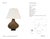 Thomas O'Brien by Visual Comfort Signature Tahiti 32" Table Lamp in Smoke with Linen Shade Designer: Thomas O'Brien...