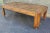 Late 20th Century Oak Parquetry Top Coffee Table on Casters For Sale - Image 4 of 7