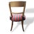 Mid-Century Modern Pair of Vintage Hollywood Regency Accent Chairs in Red & Grey Stripe Upholstery on Gold For Sale - Image 3 of 4