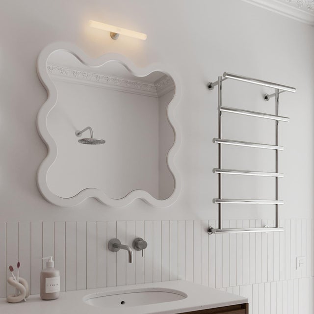 Not Yet Made - Made To Order Decorative Organic Bathroom Mirror - Hvyli 8 by Oitoproducts For Sale - Image 5 of 17