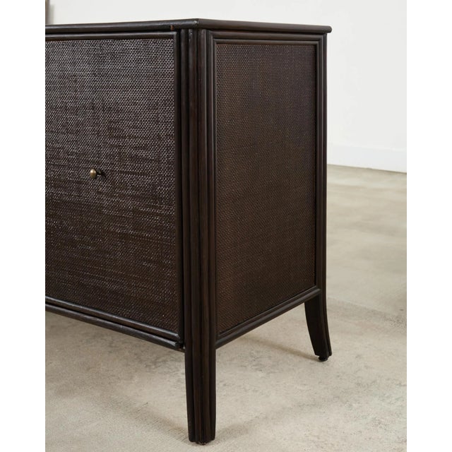 Barbara Barry for McGuire Rattan Oak Raffia Sideboard Buffet For Sale - Image 17 of 18