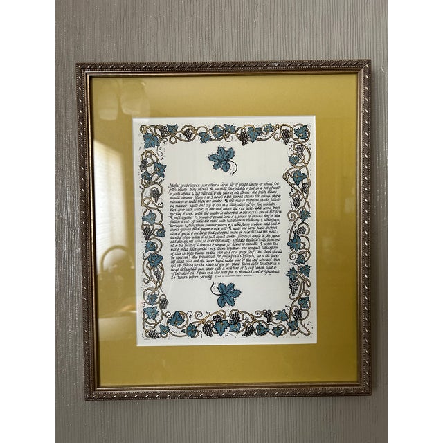 Mid-Century Calligraphed Recipes - Set of 13 For Sale - Image 13 of 13