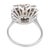 Vintage Gia 1.03 Carat Old Mine Cut Diamond Cluster 18k White Gold Ring, Size 6.5 For Sale In Los Angeles - Image 6 of 8