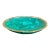 Vintage Malachite Brass Rimmed Bowl For Sale