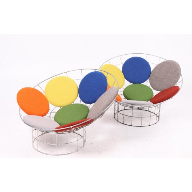 Mid-Century Modern Set of Peacock Chairs by Verner Panton for Plus-Linje, 1960s For Sale - Image 3 of 9