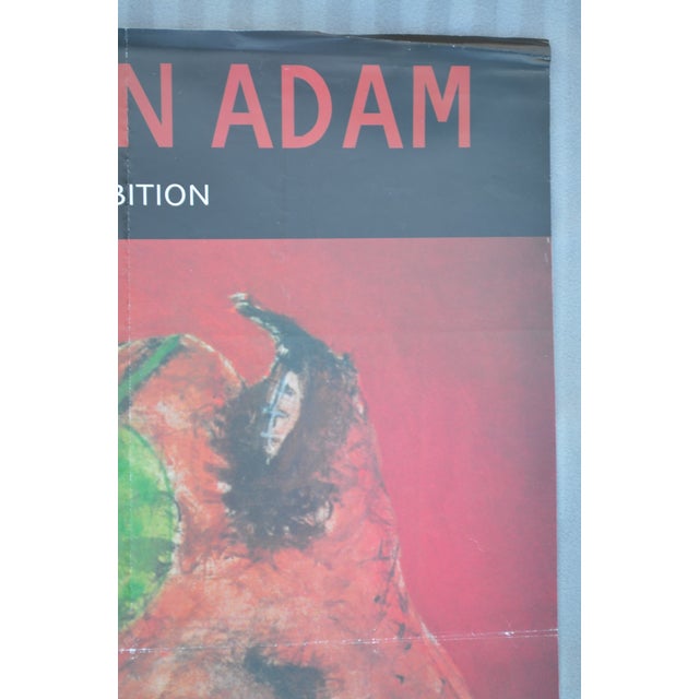 Paper 2002 Sabhan Adam Signed & Inscribed Zara Gallery Amman Exhibition Poster For Sale - Image 7 of 8