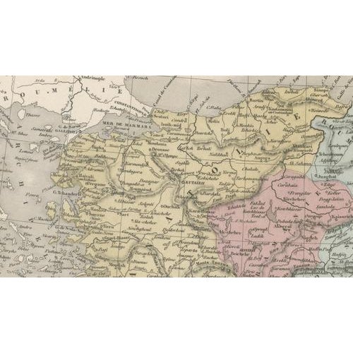 Map of Asiatic Türkiye and the Caucasus Provinces, 1873 For Sale - Image 10 of 12