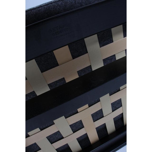 Wood GE-375 Lounge Chair in Black Oak and Wool by Hans J. Wegner for Getama, 1960s For Sale - Image 7 of 9