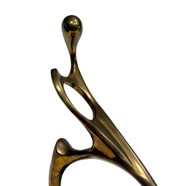 Bronze Biomorphic Abstract Sculpture For Sale - Image 9 of 12