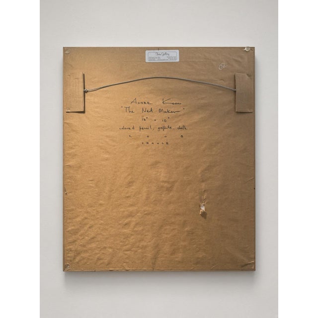 Realism Andre Kohn Original "The Net Maker" For Sale - Image 3 of 9