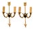 Mid-Century Modern Wall Sconces Arrow and Rams Head Design in the style of Maison Bagues, 1950s, Set of 2 For Sale