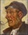 Portrait of a Man Smoking a Pipe in Oil on Masonite Detailed portrait of a man with a pipe by Heinz Robert Schubert...
