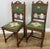 Antique French Oak Floral Upholstered Chairs, Set of 2 For Sale - Image 3 of 11
