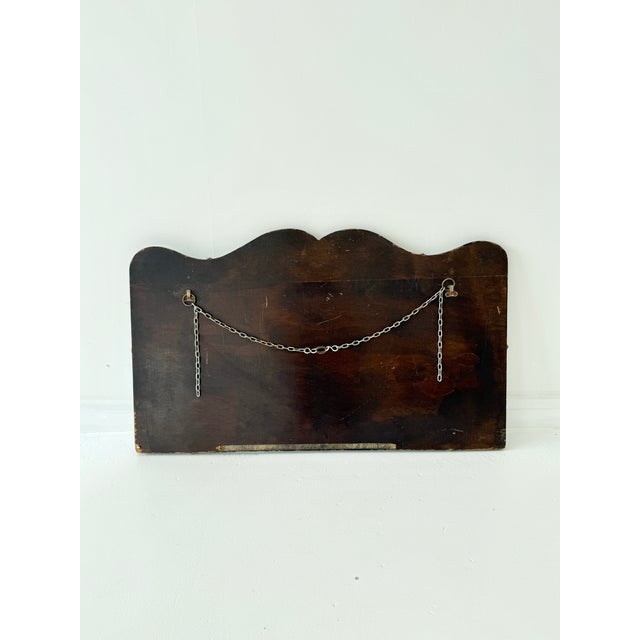 Art Deco Frameless Scalloped Wall Mirror, 1940s For Sale - Image 13 of 14