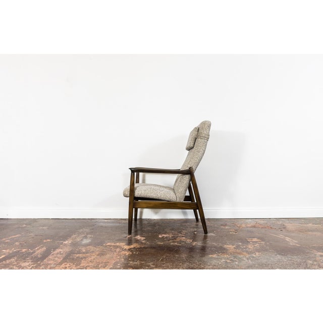 1960s Mid-Century High Back Lounge Chair by Edmund Homa, 1960s For Sale - Image 5 of 13