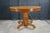 Wood Antique American Classical Victorian Scrolled Oak Round Extendable Dining Table For Sale - Image 7 of 18