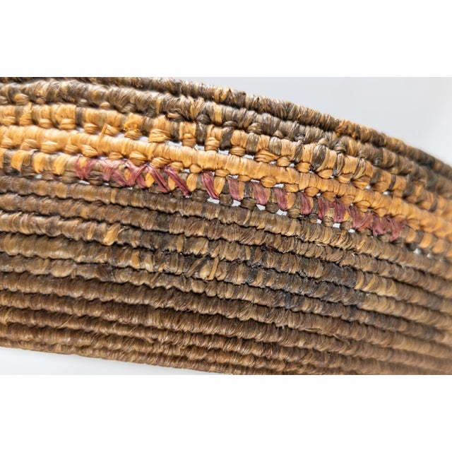 Early 20th Century Southwest Native American Indian Coiled Basket, Pima or Papago For Sale - Image 11 of 13