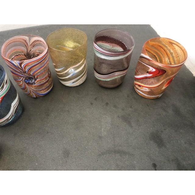 2000s "Murrisa Murano Glass" Glasses- Set of 6 For Sale - Image 10 of 13
