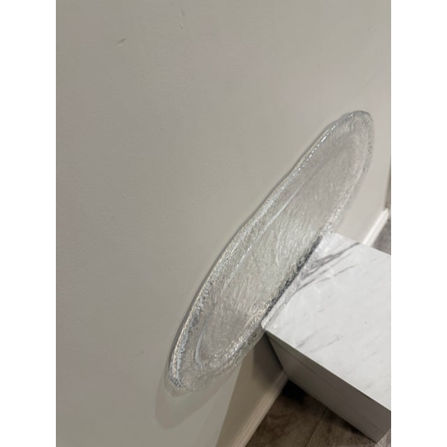1960s 1960s Minimalist Ice Oval Platter For Sale - Image 5 of 8