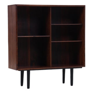 Vintage Scandinavian Rosewood Bookcase with Black Legs, 1960s For Sale