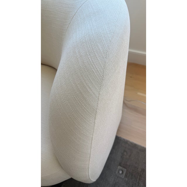 West Elm Laurent 3-Piece Sculptural L-Shaped Wedge Sectional in Ivory Performance Upholstery For Sale - Image 16 of 18