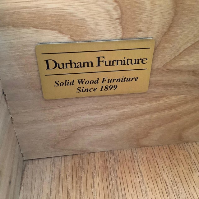 Brick Red 1930s Vintage Solid Cherry Durham Furniture Saville Row For Sale - Image 8 of 11