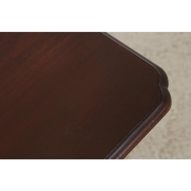 Colonial Edison Institute Henry Ford Chippendale Mahogany Lowboy For Sale - Image 10 of 14