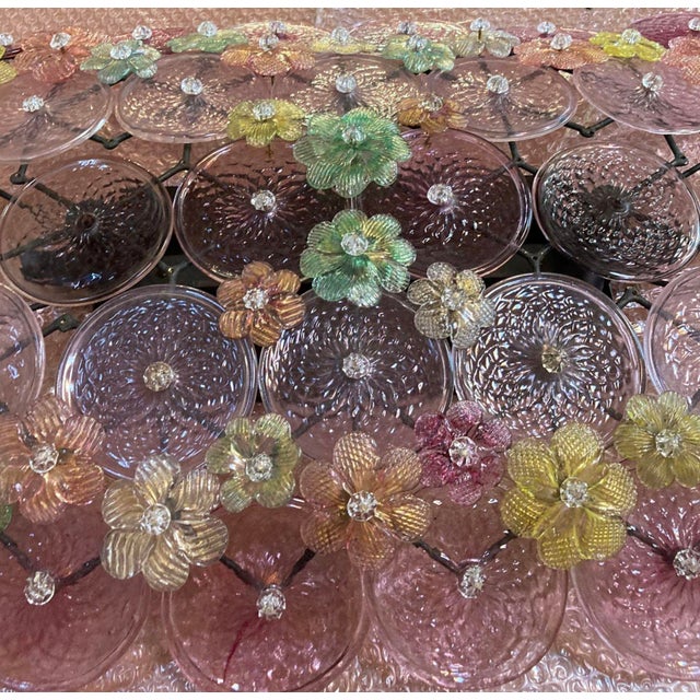 1960s Large Multicolor Millefiori Sconce, Barovier E Toso Attributed. Italy, 1960's. For Sale - Image 5 of 5