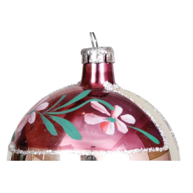 1960’s Glass Christmas Tree Bauble Ornaments For Sale In Tampa - Image 6 of 9