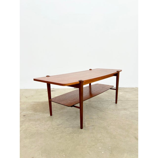 Mid-Century Modern Teak Coffee Table with Reversible Top by Louis van Teeffelen for Webe, 1960s For Sale - Image 3 of 18