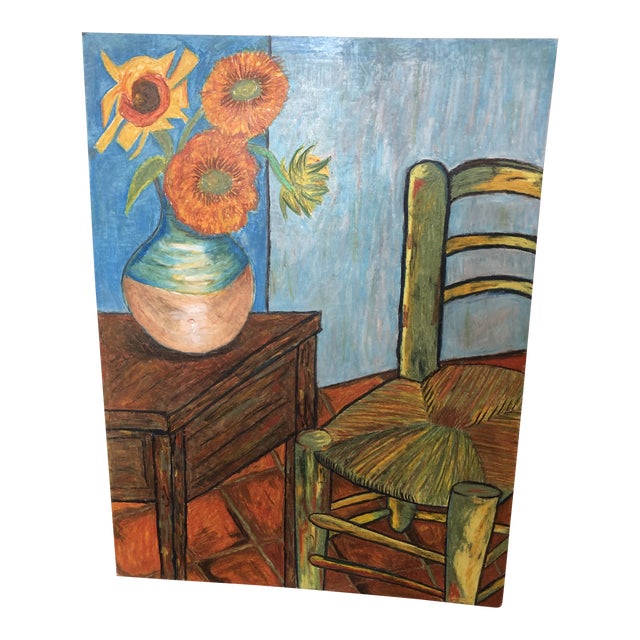 “Van Gogh” Pastel on Board by Leanne Wright For Sale