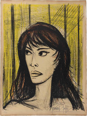 Bernard Buffet, Rita, Edition 59/125, 1960, Lithograph