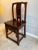 19th Century Antique Ming Style Chinoiserie Carved Side Chairs- A Pair For Sale - Image 5 of 9