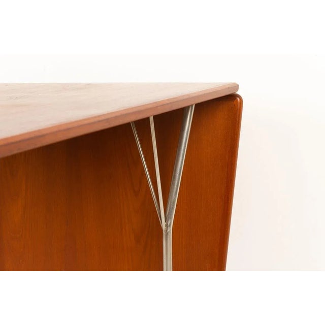 Vintage Danish Teak Drop Leaf Dining Table, 1950s For Sale - Image 15 of 18