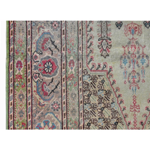 Mid 20th Century Vintage Turkish Prayer Rug For Sale - Image 5 of 11