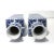 Chinoiserie Blue and White 14" tall Square Vases - A Pair. Ready for flowers on your console, long table, or outdoor...