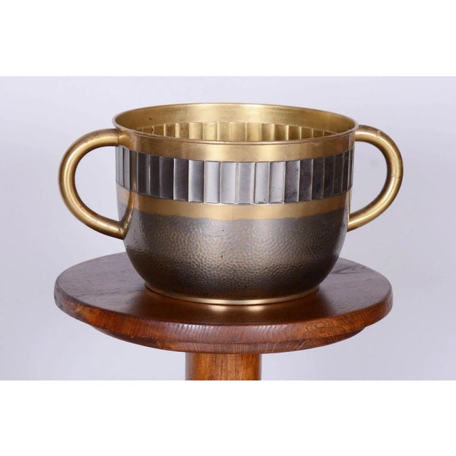 Art Deco Jardiniere in Brass, 1910s For Sale - Image 10 of 11
