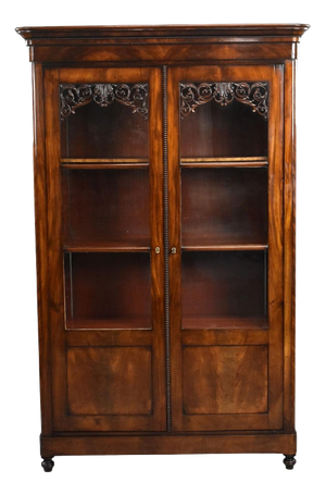 Continental Mahogany Display Bookcase, 1880s