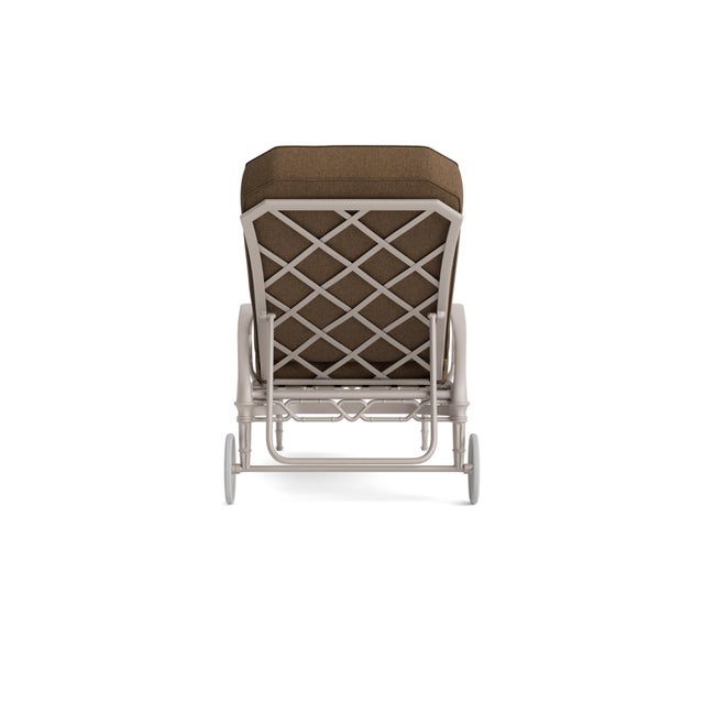 Brown Jordan Brown Jordan Calcutta Adjustable Chaise Lounge, Dove frame with Fusion Moccasian fabric For Sale - Image 4 of 11