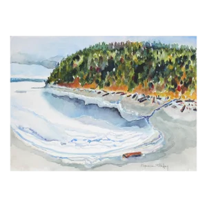The Point of Spee-Bi-Dah 20th Century Watercolor