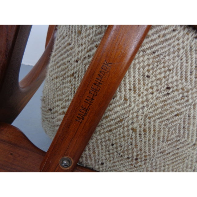 Teak Rocking Chair by Aage Christiansen for Erhardsen & Andersen, Denmark, 1960s For Sale - Image 4 of 18